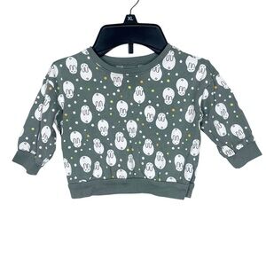 Tea Collection infant Bunny Rabbit Long Sleeve Cotton Shirt Size 6-9M Baby